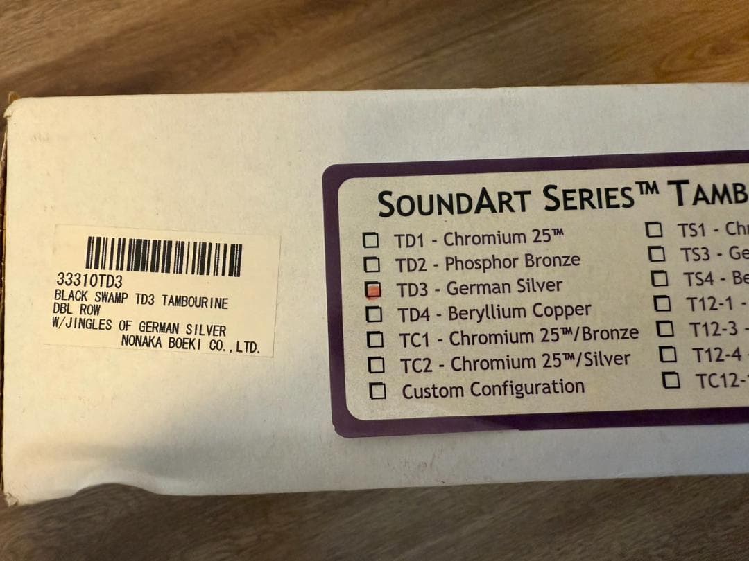 Black Swamp タンバリン 正規品 専用ケース付き