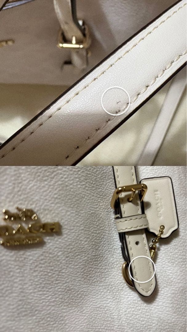 COACH コーチ　モリー25 シグネチャー　ホワイト