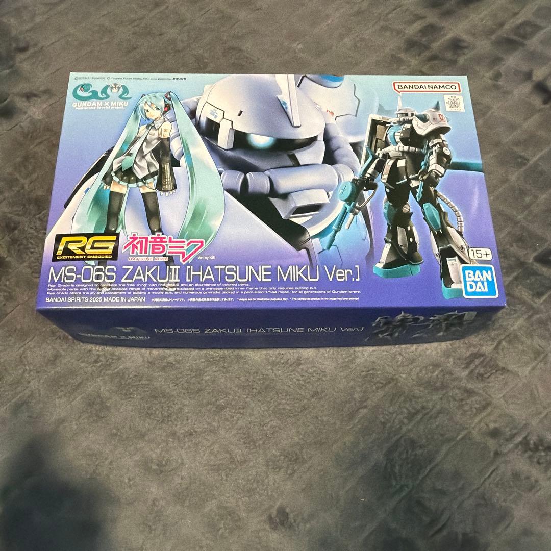未開封品 プレバン RG 初音ミク ザクII