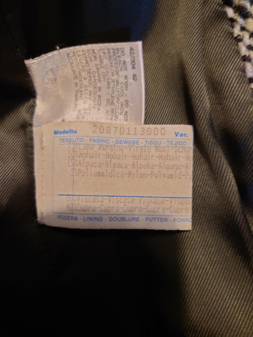 お値下げ☆美品☆SPORTMAX ☆イタリア製アルパカ混☆ツィードコート☆ ４２