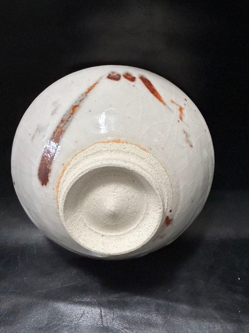 究極の古美術◾️蔵から美しい幻想的な夕陽の陰陽の富士山の抹茶茶碗が出てか来ました。