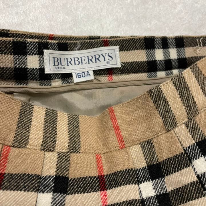 ★BURBERRS ノバチェック プリーツ スカート　160A ビンテージ 美品