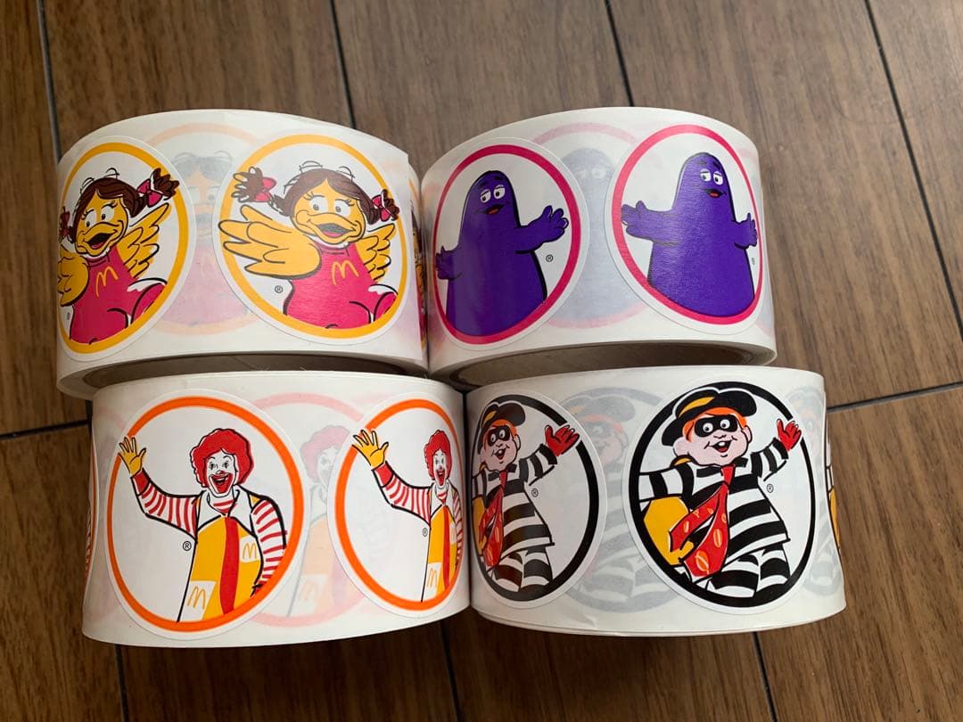 海外紙物　お得　ヴィンテージ マクドナルド ステッカー　4種200枚