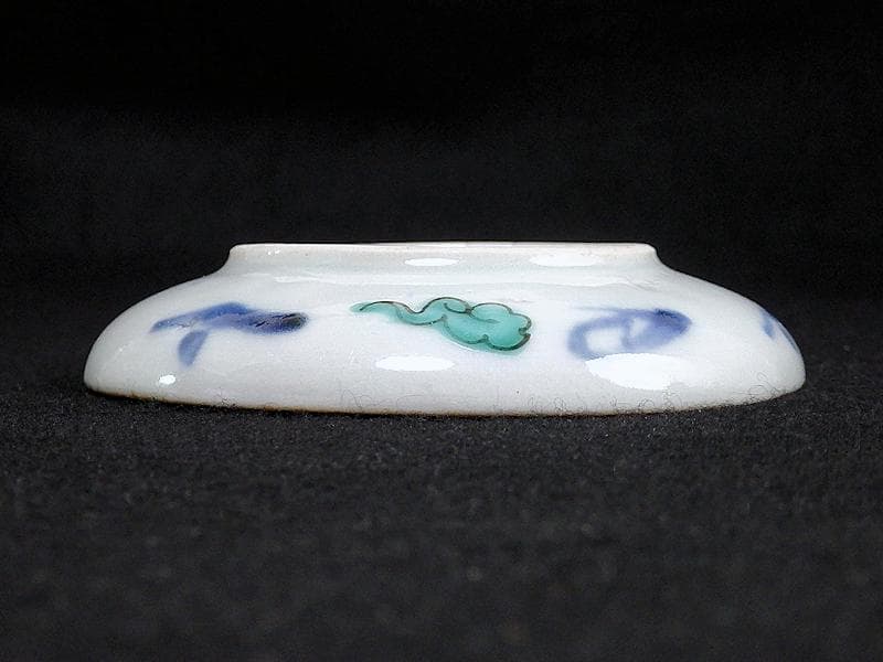 古伊万里　色絵　鳳凰に芭蕉葉の図　手塩皿　５枚　C193AS-VVu