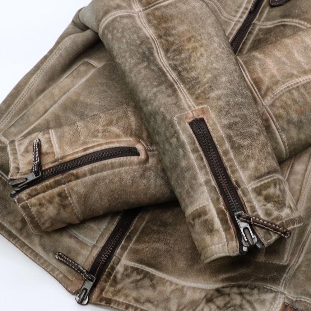 超レア GMS-75 ジモス イタリア製 リアルムートンライダースジャケット