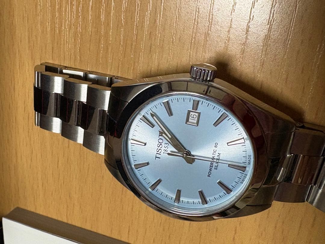 TISSOT ジェントルマン　パワーマティ ック80 シリシウム　アイスブルー