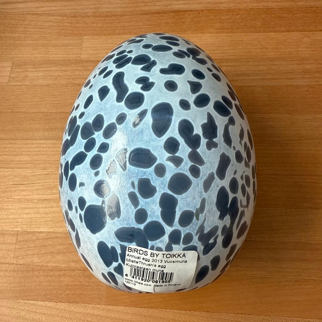 工芸品  birds festive mistle thrush egg