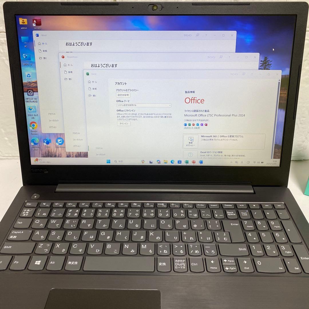 Windows11 オフィス付き　メモリ8GB SSD FHD 美品　レノボPC