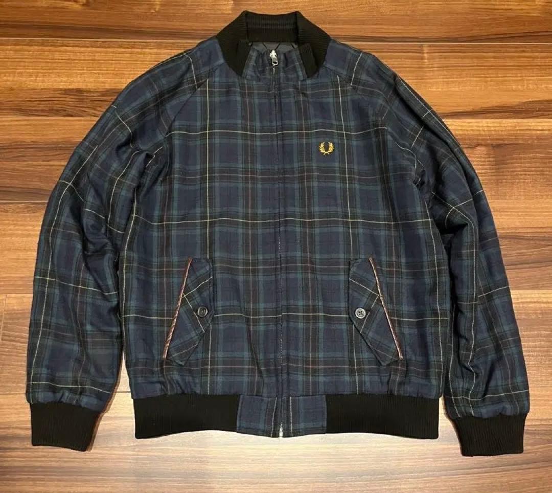 Fred Perry チェック キルティング ブルゾンリバーシブル