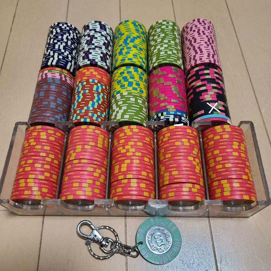 カジノチップ 294枚 MGM 他 おまけ キーホルダー