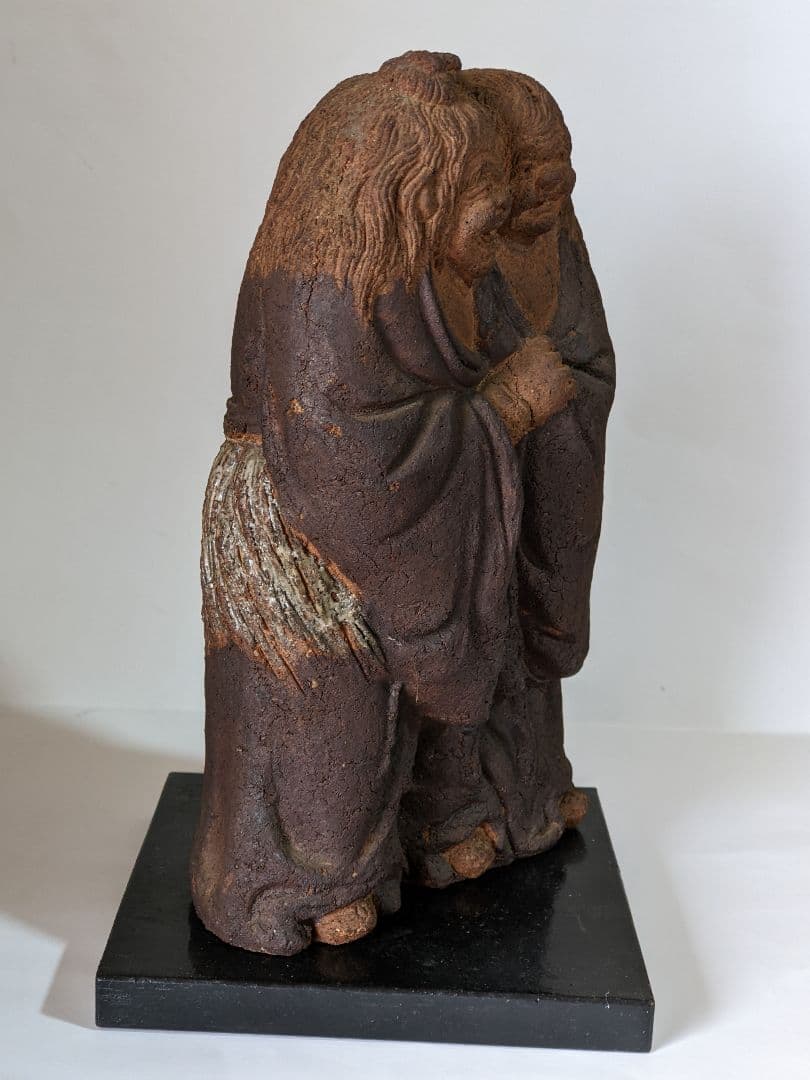 ⭐超希少！ 唐津焼 寒山拾得像 仏像 置物 仏教美術 遺品少数 古美術品 骨董品