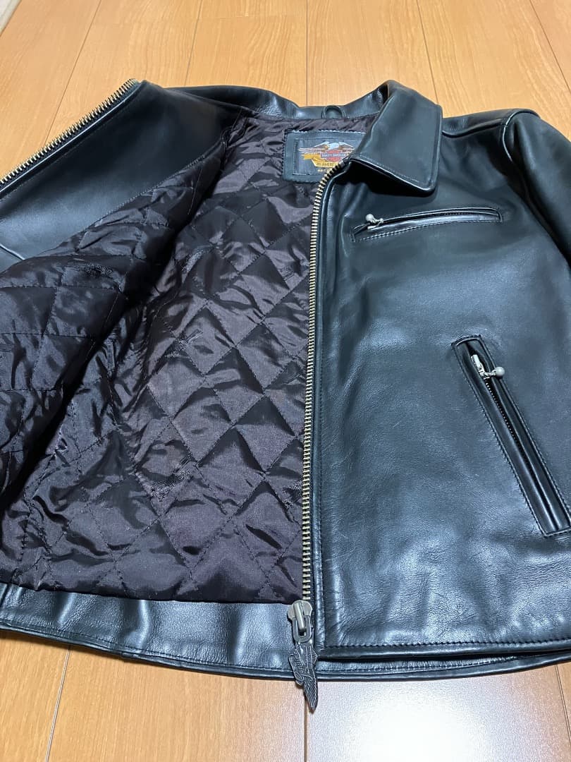 ハーレーダビッドソンシングルライダース黒Sサイズ