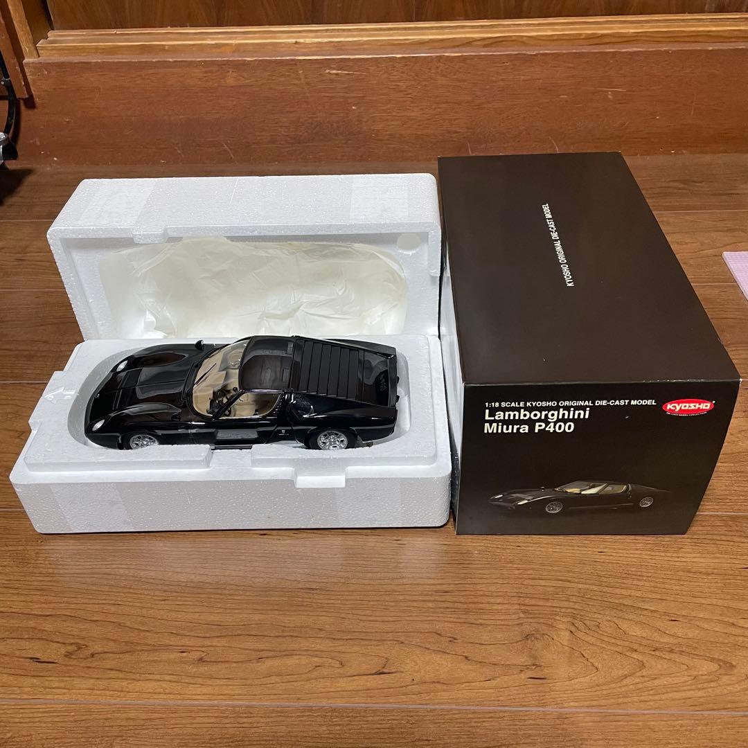 絶版未展示品　京商1/18 ランボルギーニ ミウラP400 Black
