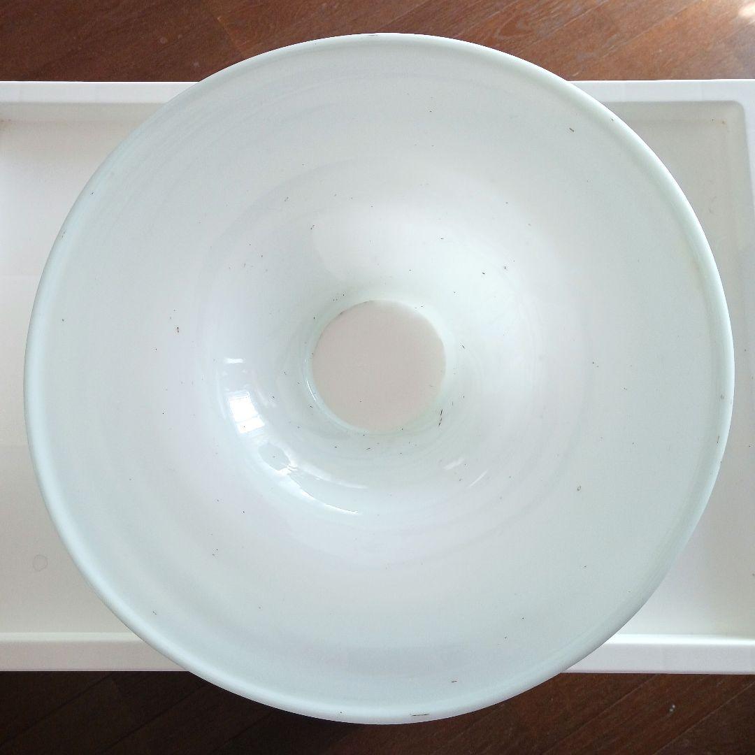 アンティーク吊りオイルランプ　　　　ミルクガラス