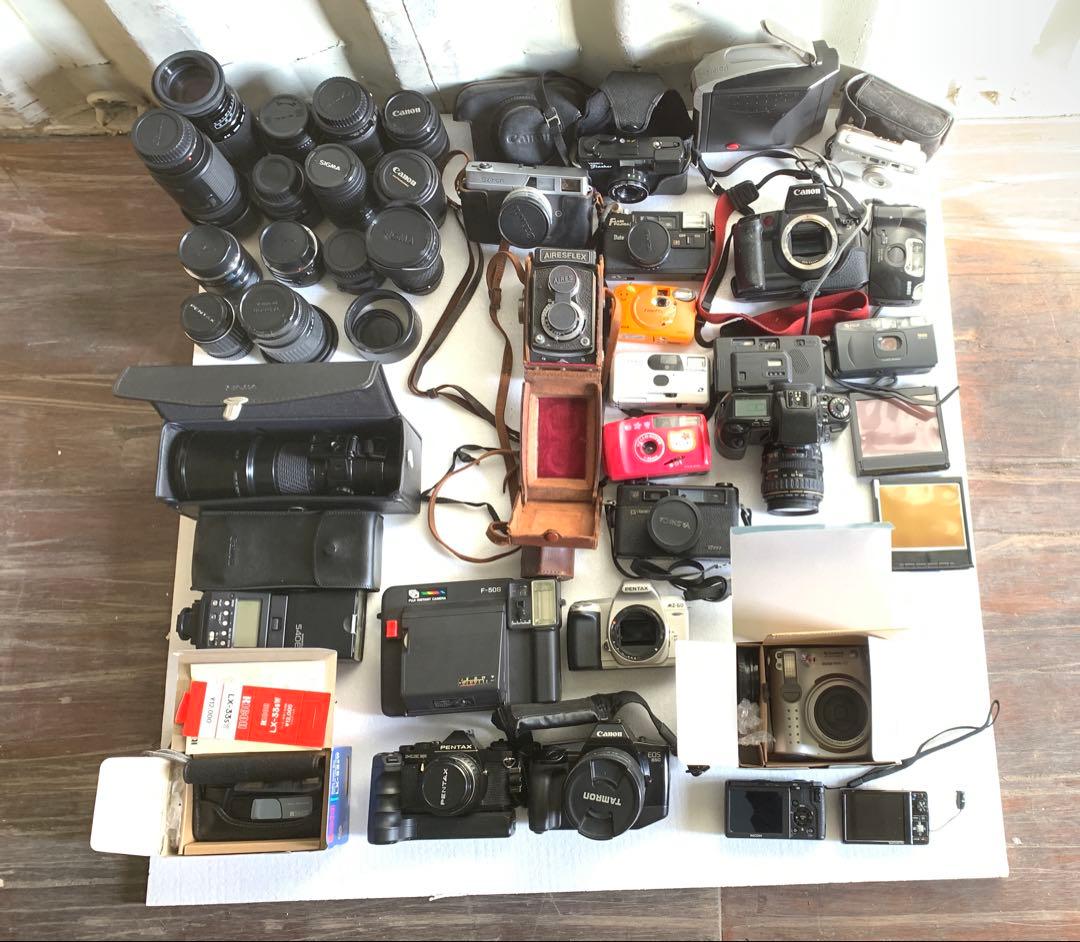 フィルムカメラまとめ 動作未確認 ジャンク 大量 一眼レフ コンパクト レンズ
