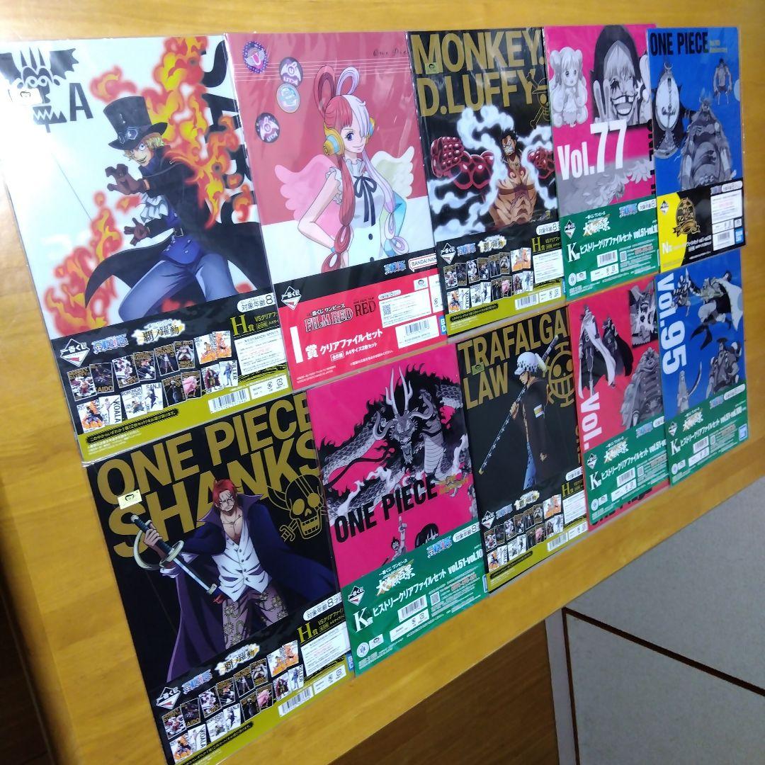 アニメ ワンピース　Ａ−４クリアファイル まとめ売り 大量１６６枚