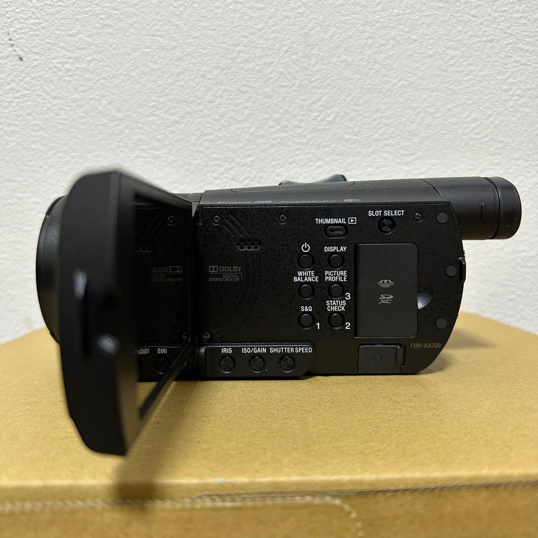 【希少 海外モデル】Sony FDR-AX700 ビデオカメラ 本体 ブラック