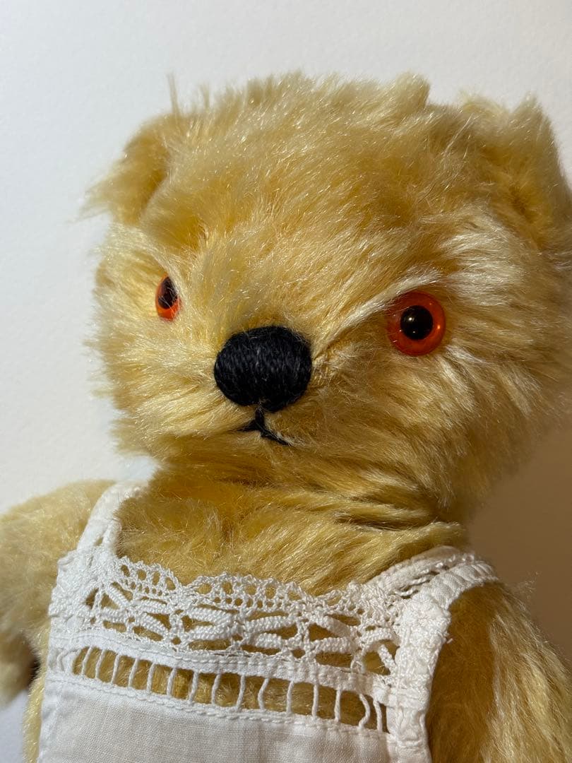 チャドバレー　アンティークテディベア アンティークドレス付き