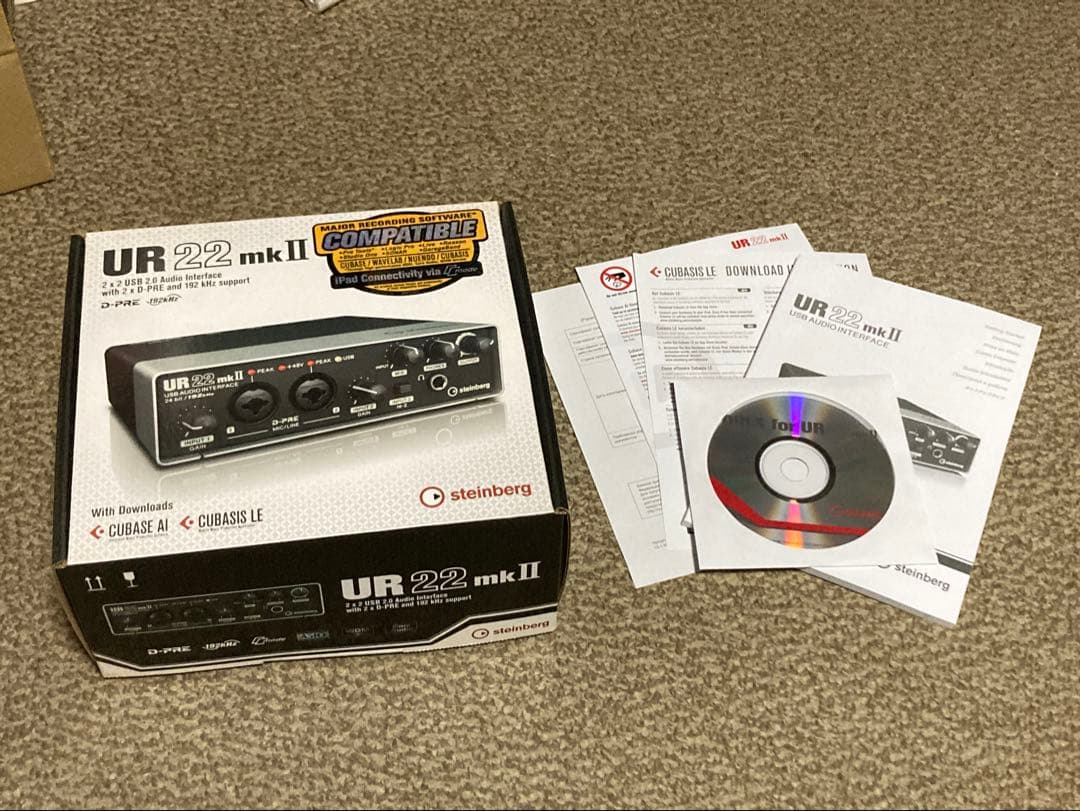 UR22mkII steinberg オーディオインターフェイス