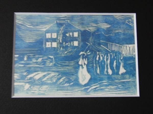 ムンク・Edvard Munch、日本未発売限定画集より・新品額付Noa01