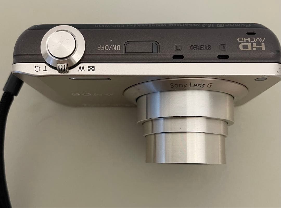 SONYソニー サイバーショット DSC-WX10 ゴールド　充電コード付