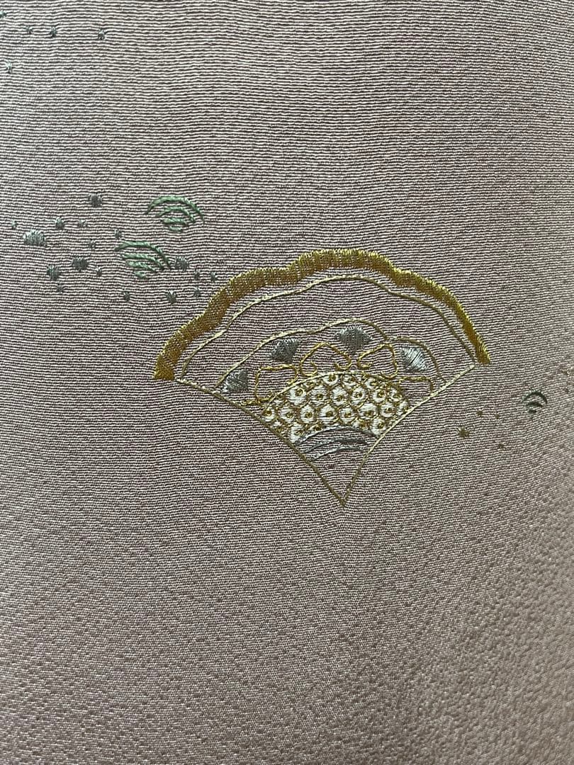 正絹訪問着　作家物　蘇州刺繍七五三　お宮参