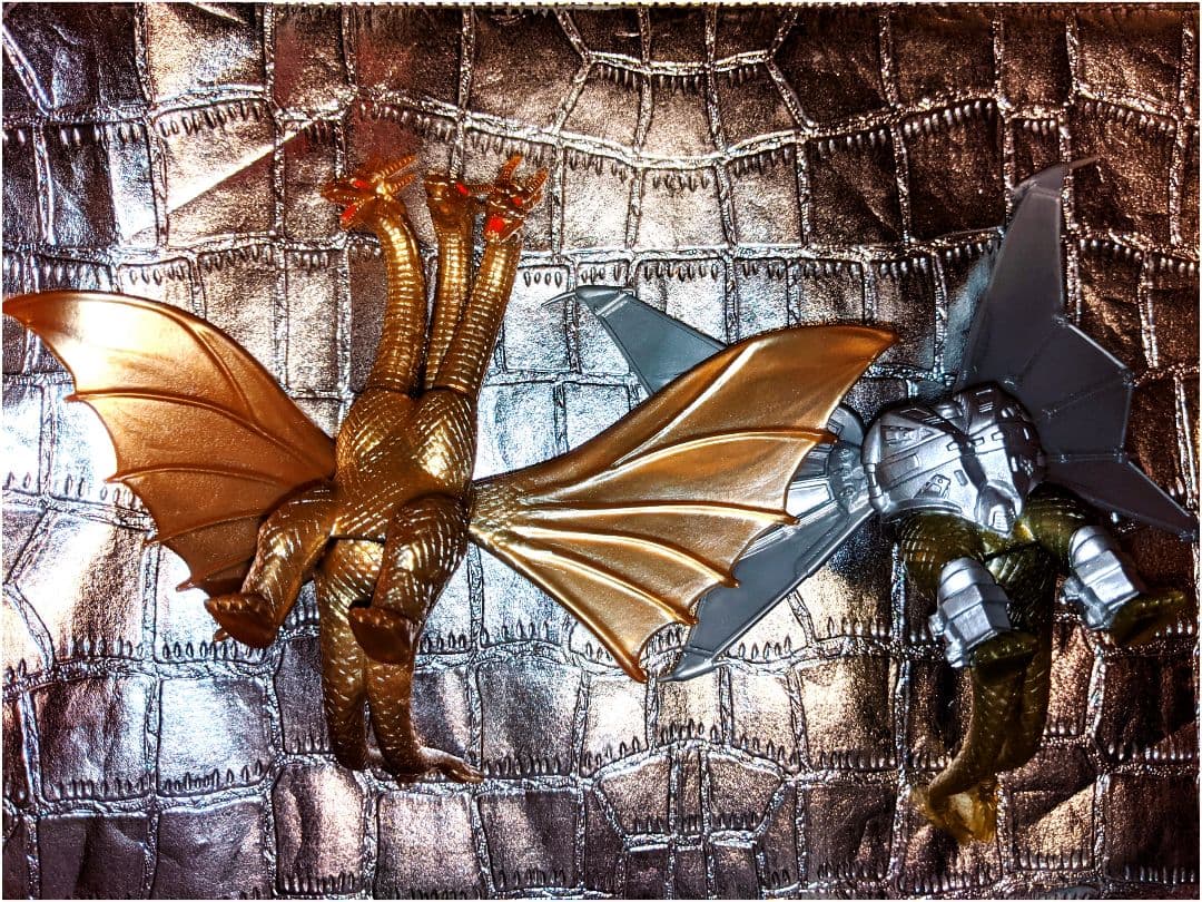 1993年 バンダイ キングギドラ メカキングギドラ セット ソフビ フィギュア