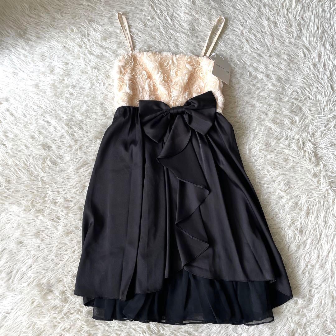 新品☆LEST ROSE モノトーンドレスワンピース 定価21,840円