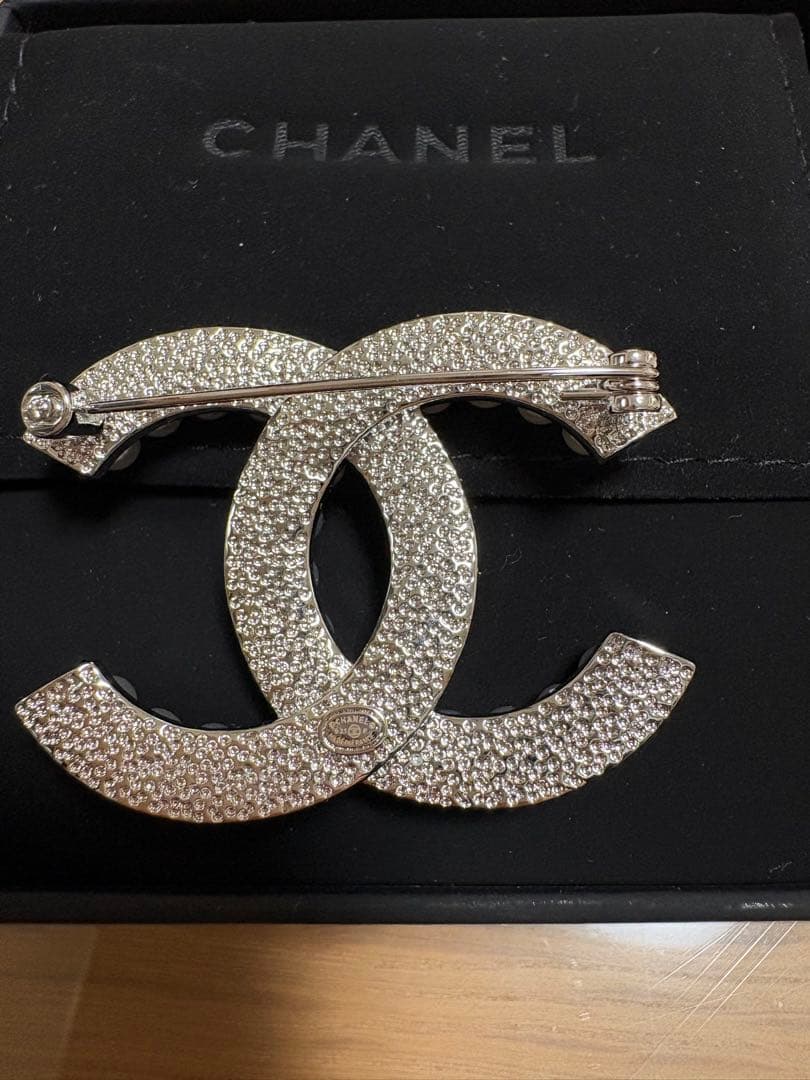 m*5様 CHANEL CCロゴ ブローチ パール　ラインストーン