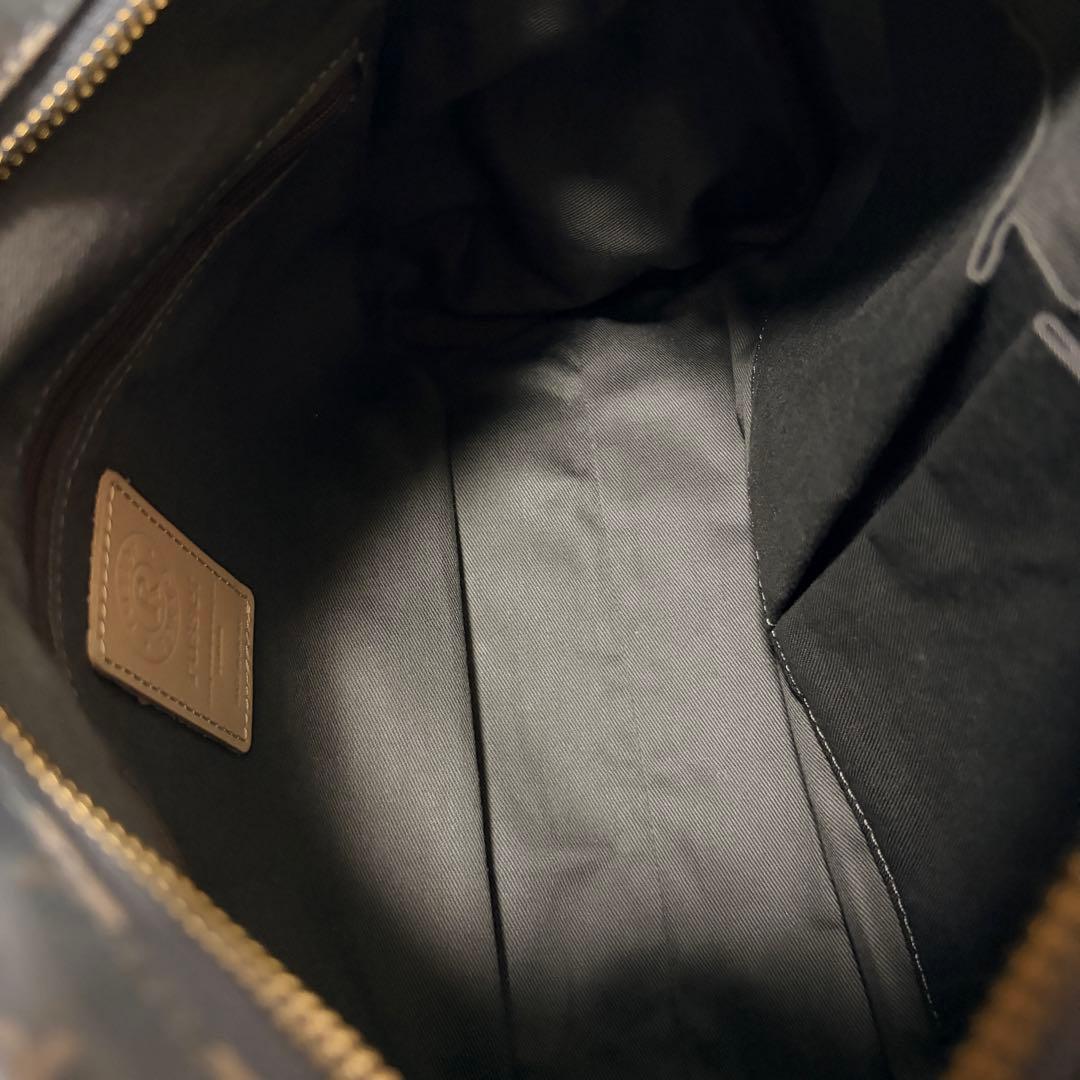 美品 ラシット 2way ショルダーバッグ モノグラム グレー