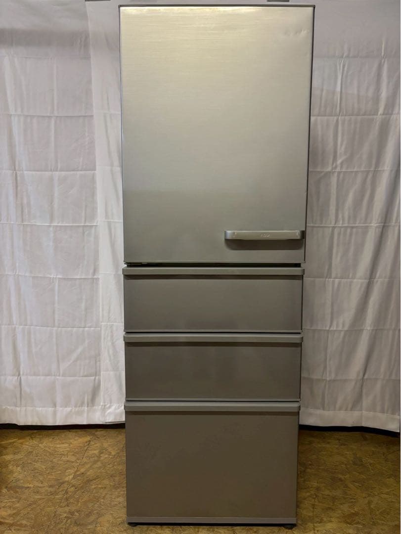 AQUA 4ドア冷蔵庫 AQR-36JL(S) 2020年製 355L左開き