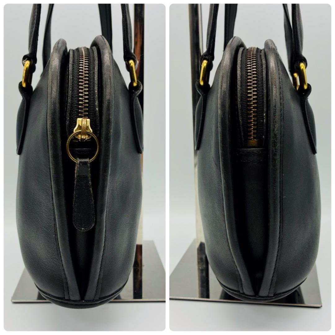 オールドコーチ レザー ハンドバッグ ブラック 黒 USA製 ヴィンテージ