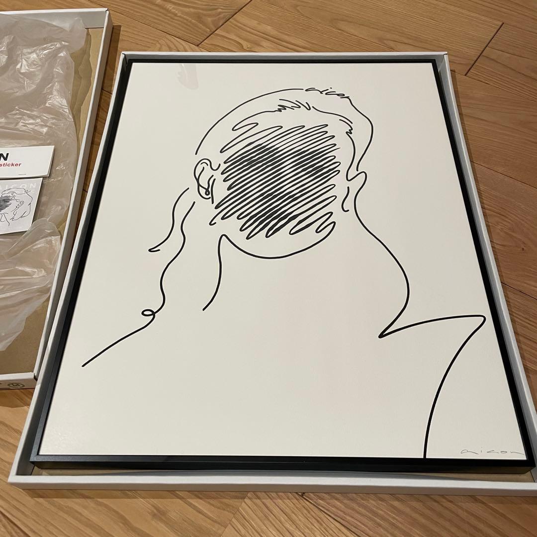 aicon works シルクスクリーン 額装済 版画 XG アート