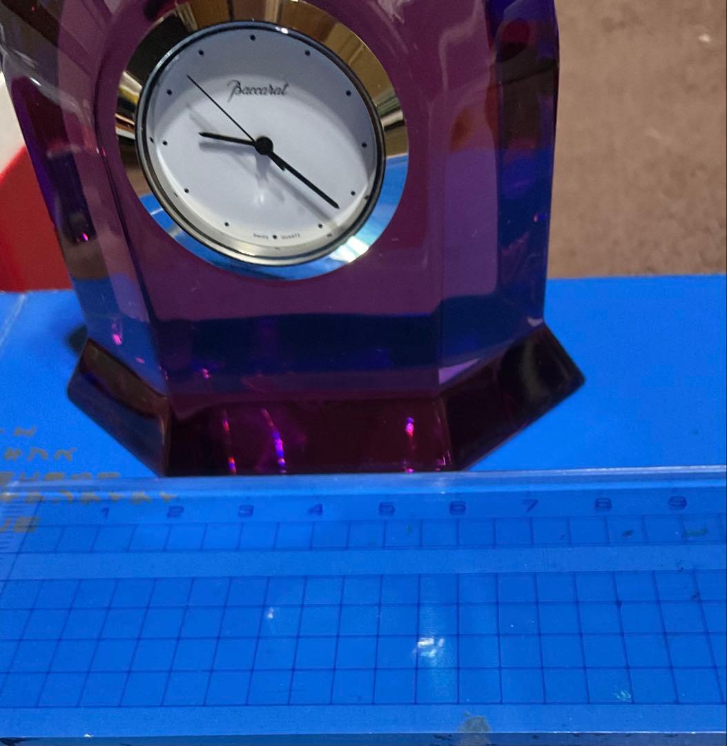 新品1970年代フランス製バカラ 置時計クリスタルガラス　 (ビンテージAAA)