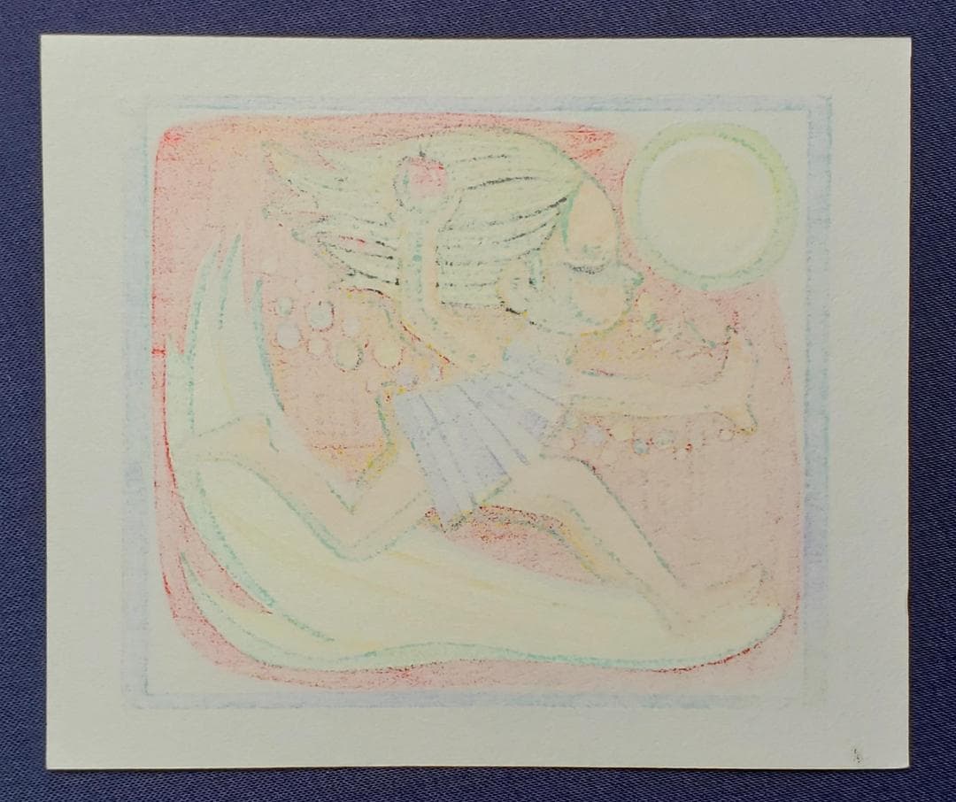 ぺこちゃん　●池田修三／オリジナル木版画７●