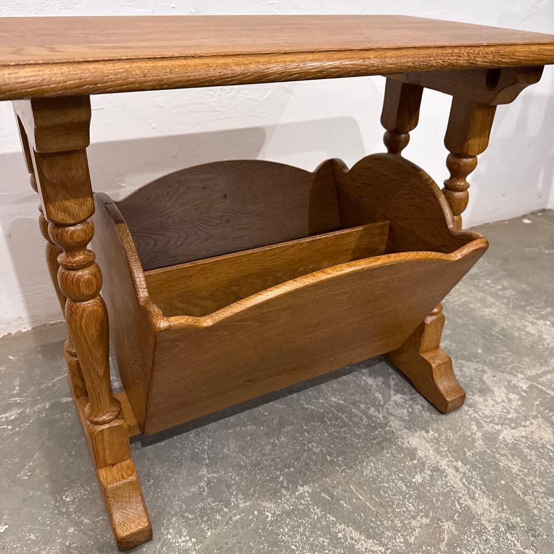 年末年始saleヴィンテージ　サイドテーブル　マガジンラック付き