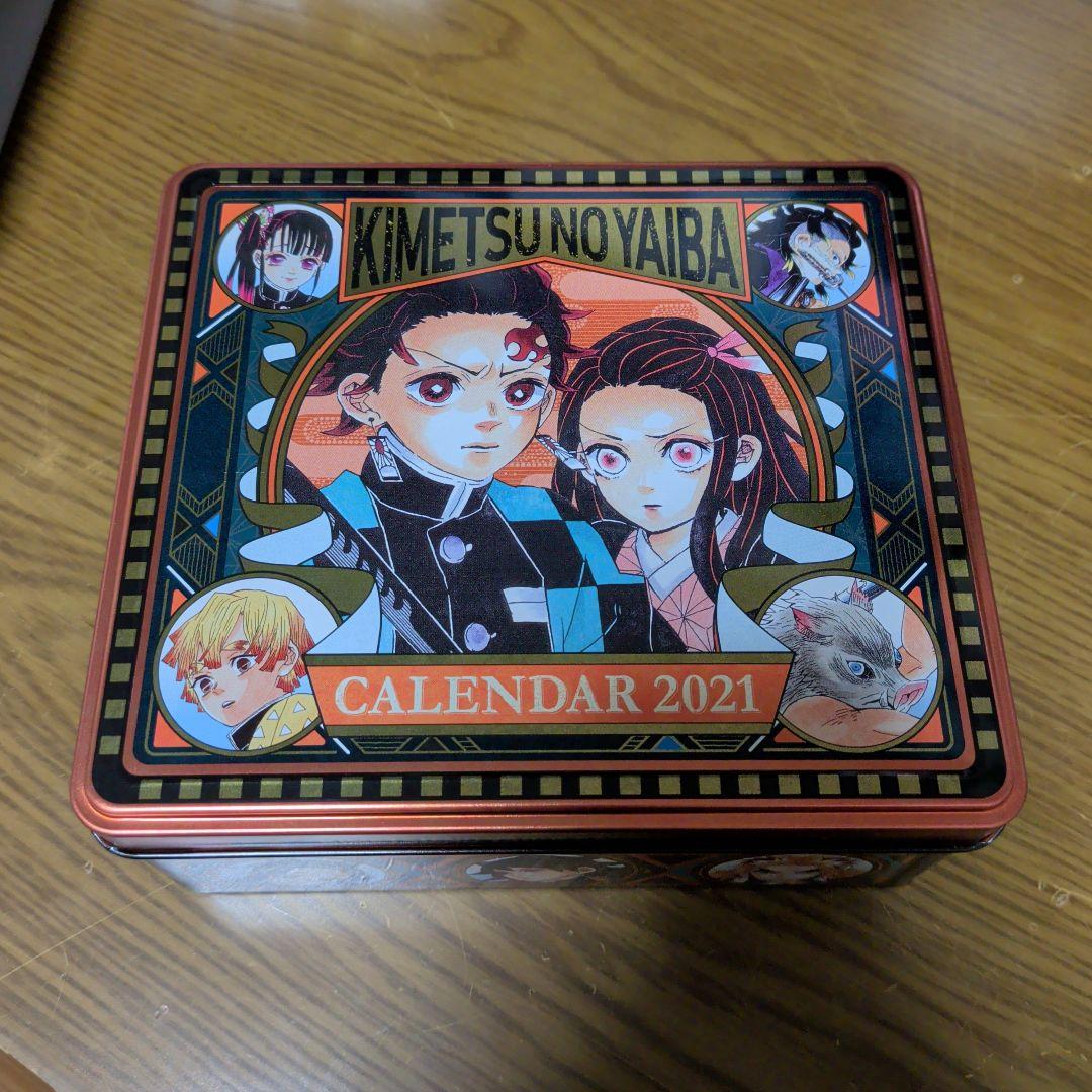 〇鬼滅の刃 コミックカレンダー 2021 特製缶入り日めくりカレンダー