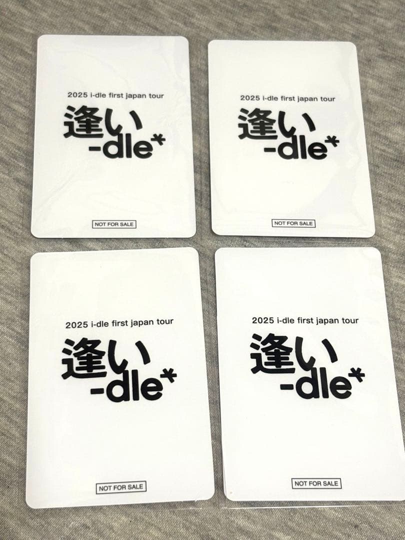 i-dle 日本ツアー埼玉会場 ユニット トレカ四枚セット