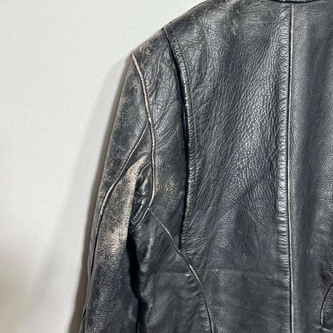 VANSON バンソン　シングル　ライダース　ジャケット　サイズ34