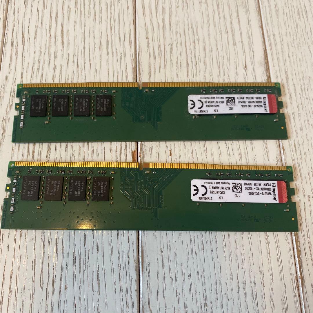 DDR4 8GBメモリ 2400MHz 2枚セット(16GB)