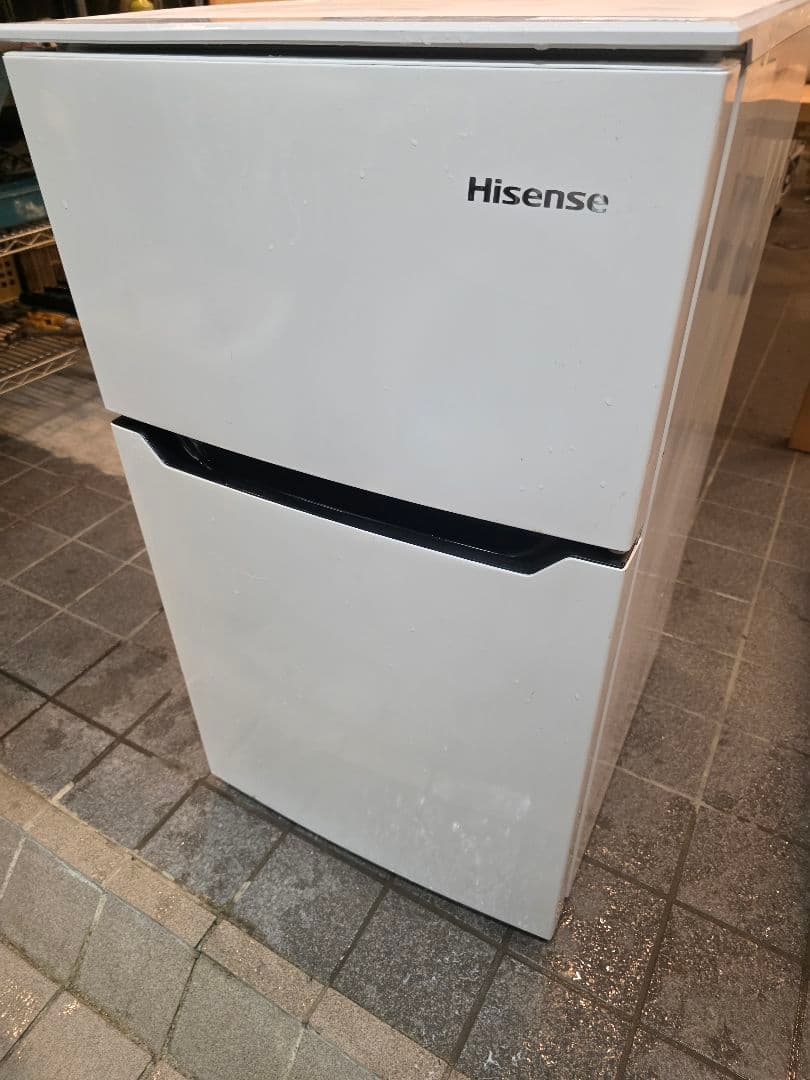 ホワイト冷蔵庫 冷凍室付き 2段棚