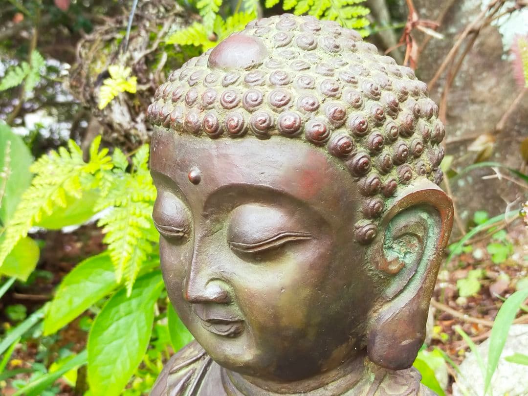 ♥古銅製　釈迦如来　座像　仏像　８.２ｋｇ　お釈迦様　大仏　観音像　骨董品