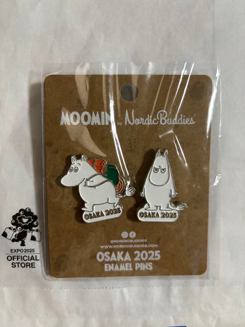 ムーミン ピンバッジ 大阪関西万博 2025 北欧館 限定 2個セット