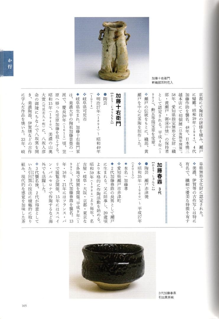 加藤十右衛門造『赤織部手鉢』（共箱）