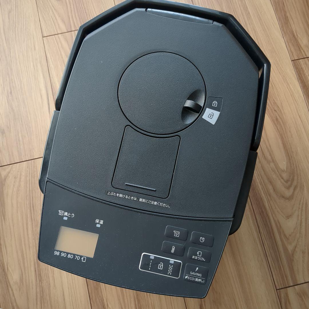 美品 タイガー 保温 電気ポット 蒸気レスVE電気まほうびんとく子さん ブラック