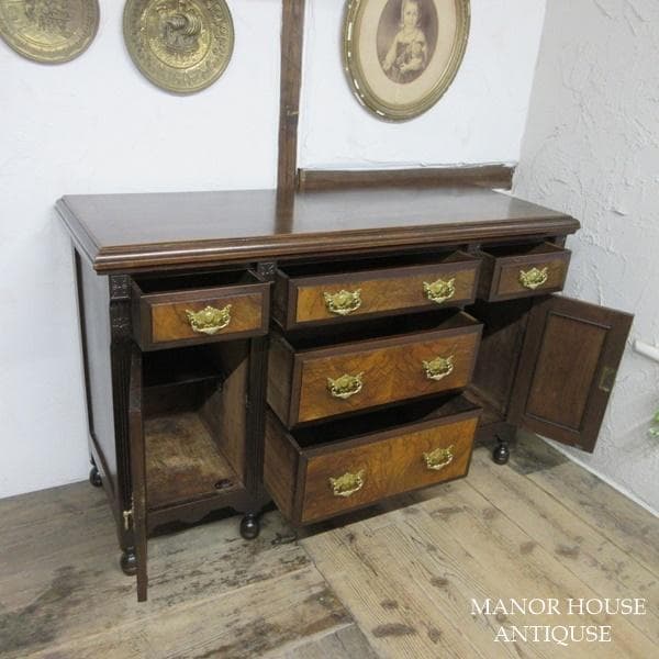 イギリス アンティーク 家具 サイドボード キャビネット 什器 英国 6967c