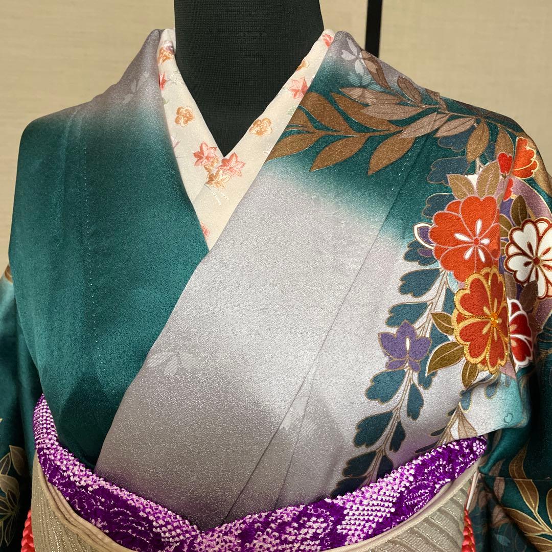 正絹　高級振袖　長襦袢セット