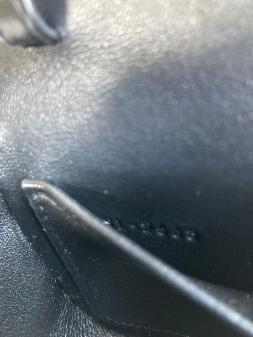 CELINE ブラックショルダーバッグミニ クロード / シャイニーカーフスキン