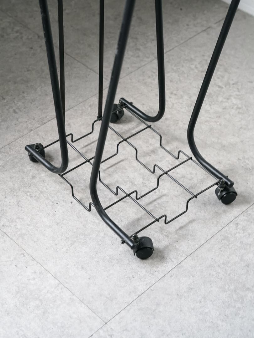 80-90's マガジンラック/収納スタンド キャスター ポストモダン