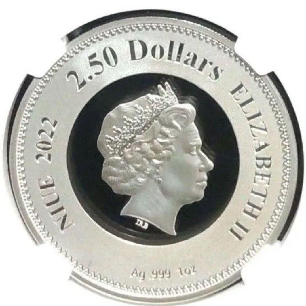 【最高鑑定】 エリザベス2世 追悼記念 NGC PF70 1オンス銀貨 純銀